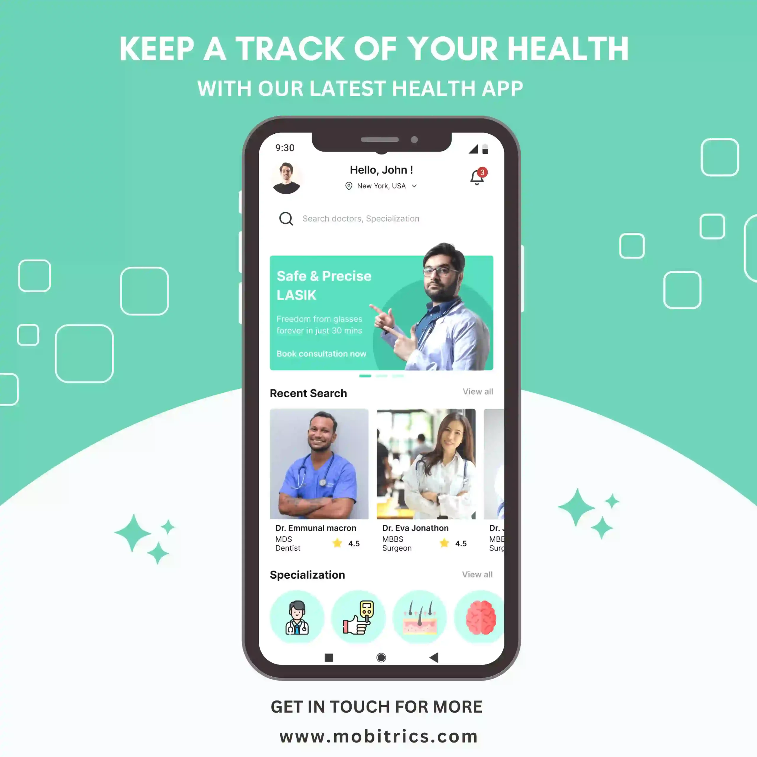Explore a holistic wellness journey with our health app. From fitness tracking to mental well-being, our app is your personalized guide to a healthier lifestyle.